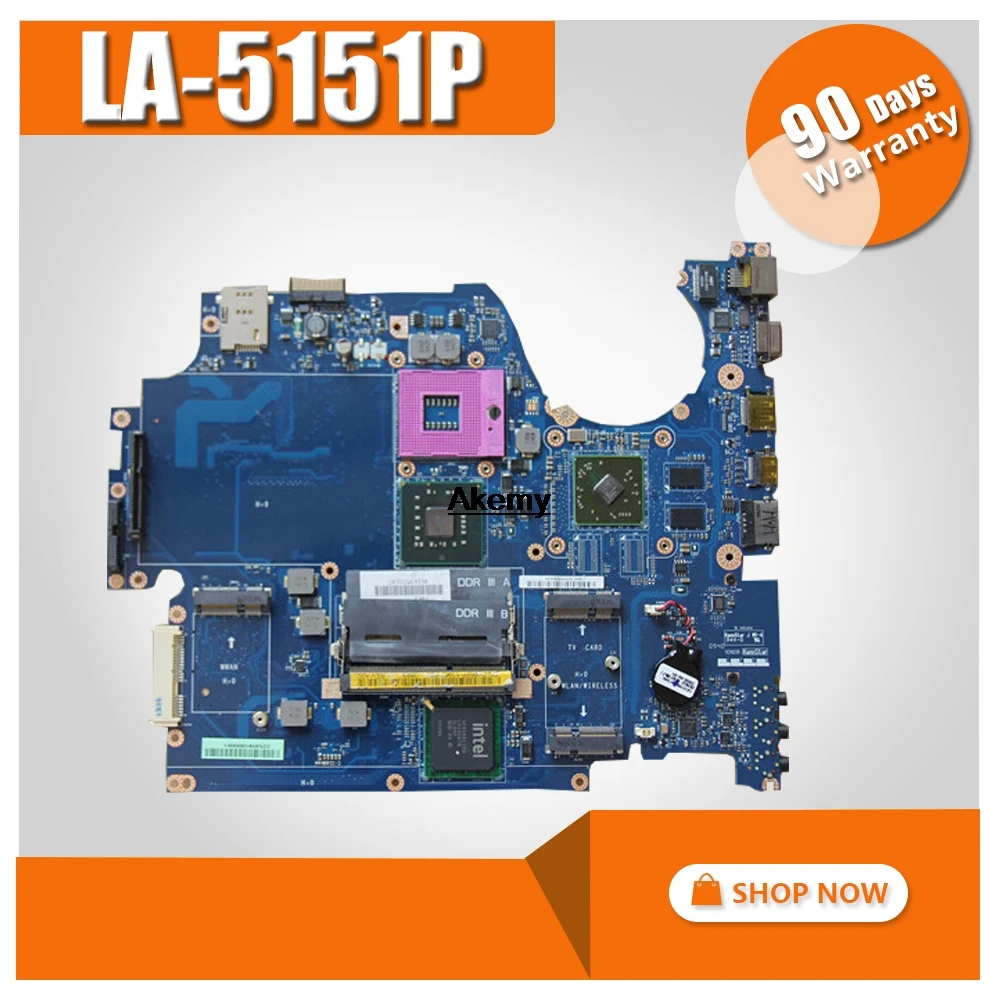 

H668P CN-0H668P 0H668P KAT00 LA-5151P for Dell Studio 1745 Laptop Motherboard Mainboard 216-0728014