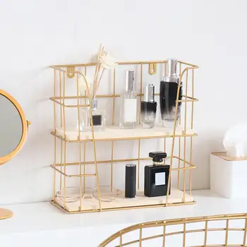 

Wall Mounted Shelves Wrought Iron Storage Shelf Multifunction 2 Layers Storage Shelf Kitchen Storage Tool Bathroom Organizer
