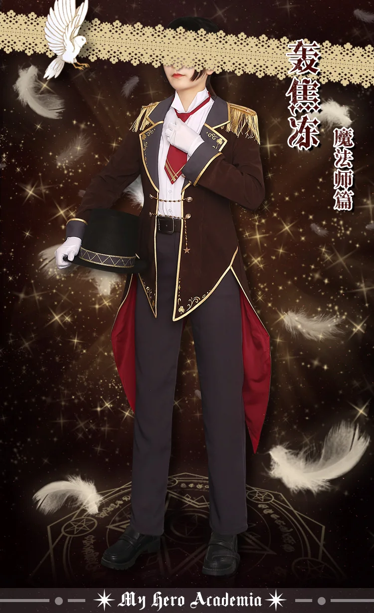 Boku без герой Shouto Todoroki Косплэй Хэллоуина форменная рубашка+ пальто+ штаны+ головной убор+ перчатки+ галстук-бабочка+ пояс S-XL