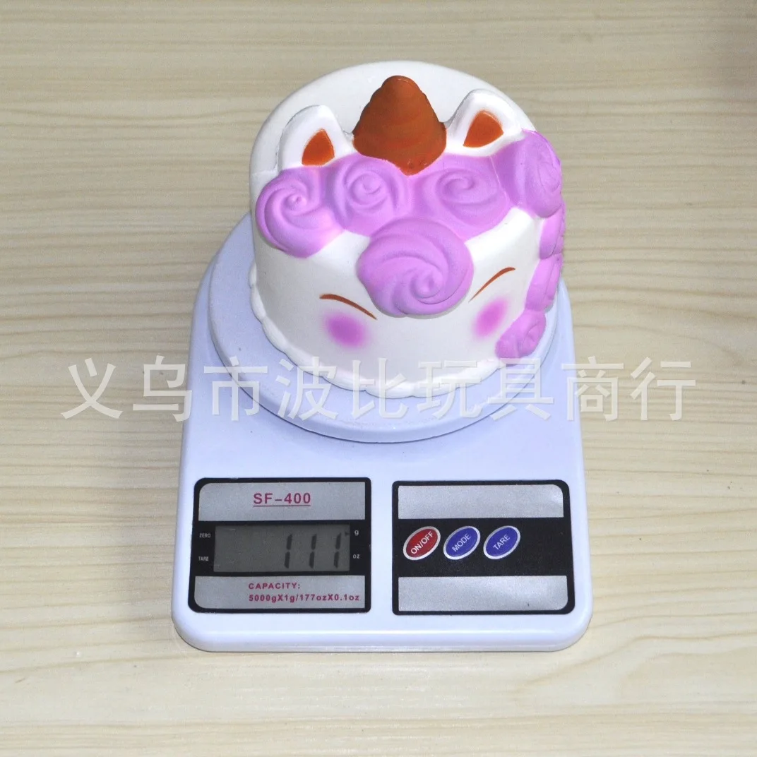 Cross Border for New Style Memory Foam Unicorn Beast Cake Model Memory Foam Rose Unicorn Cake Toy