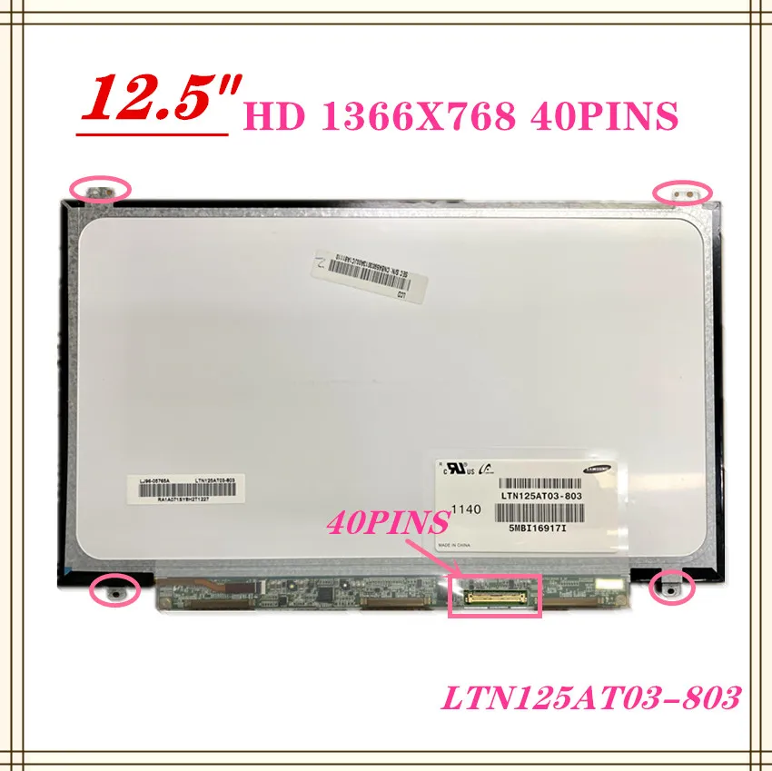 Polegadas Slim 40pins para Samsung 350u2b-a04 Np400b2b Np350u2a A01 Ltn125at03803 801 Laptop Lcd Tela Matriz do Painel 125