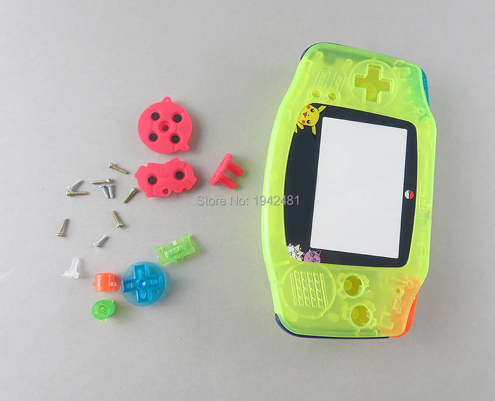 12 комплектов для игры мальчик Advance Игровая приставка GBA Dreamy Полный Корпус в сборе цвет оболочки для винтов GBA