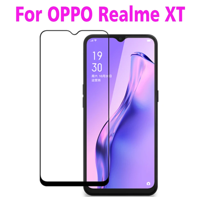 Закаленное 3d стекло с полным покрытием для OPPO Realme XT полноэкранная