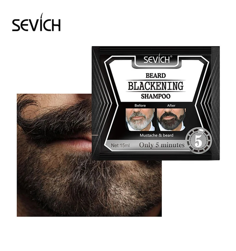 Sevich A black beard мужские усы должны быть окрашены воском для быстрого окрашивания и стойкого быстрого окрашивания натуральных черных волос для бороды