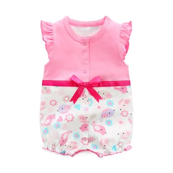 

Summer baby Girl rompers Infant Short sleeve clothing Baby girls cotton Jumpsuit Newborn rompers 0-18M baby clothes