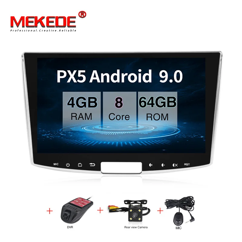 PX5 MEKEDE автомобильный Радио мультимедийный плеер для VW Volkswagen Passat B7 B6/Magotan 2Din Android 8,1 автомобильное радио с GPS навигационная система DVR камера - Цвет: PX5