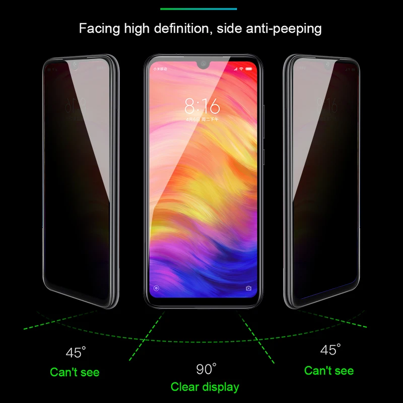 CHYI для стекла xiaomi redmi note 7 защитное стекло полное покрытие Защитное стекло для сохранения личной информации для xiaomi 9t redmi k20 Pro закаленное стекло