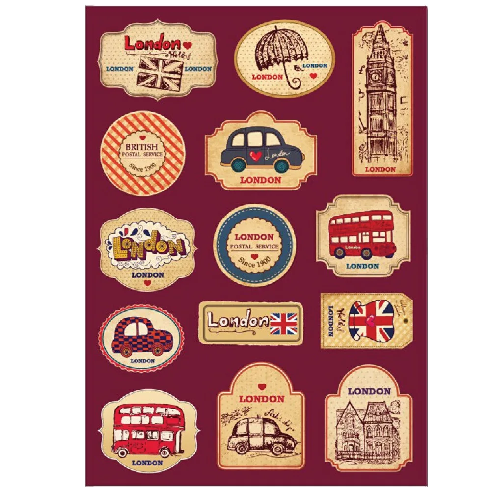vintage travel stickers for luggage