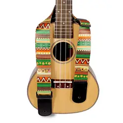 National Style Printing Folk Guitar Straps Thickened Electric Guitar Bass Ukulele Straps
