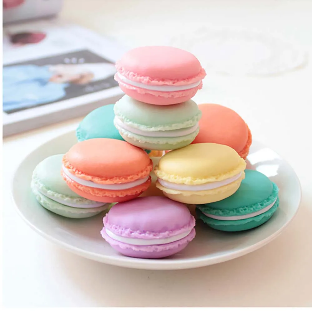 Цвет конфеты мини милый Macarons дорожный футляр Органайзер туалетный красота набор для чистки мешки для ванной Кошелек для монет