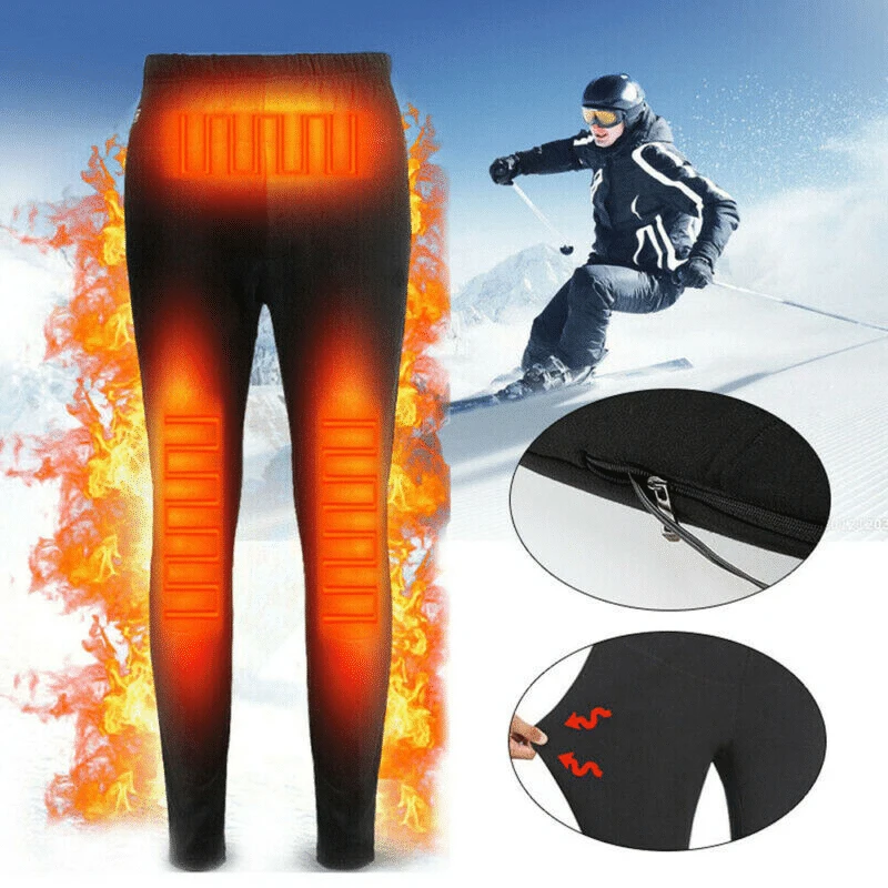 NEW Self Heating Thermals Pants USB Electric Heated Warm Pants Winter Warmer Heating Trousers