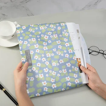 

Rural Style Small Fresh Broken Flowers Durable Folder Snap Floral File Bag Paper A4 School Stationery Office Supplies
