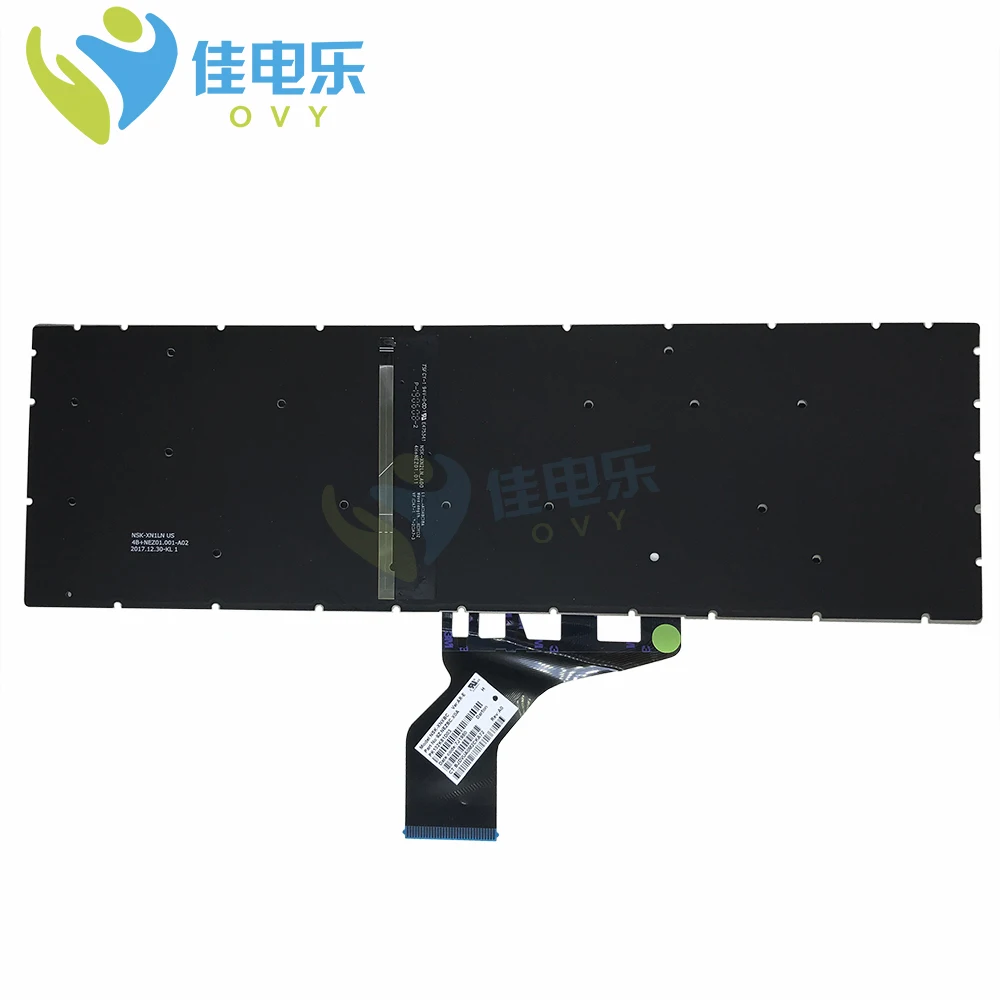 Ovy Backlight ar Árabe Backlit Teclado para hp Pavilion 15da 15-db 15-dx 15-dr 250 255 g7 15cn Substituição Teclados Teclas Verdes - Imagem 4
