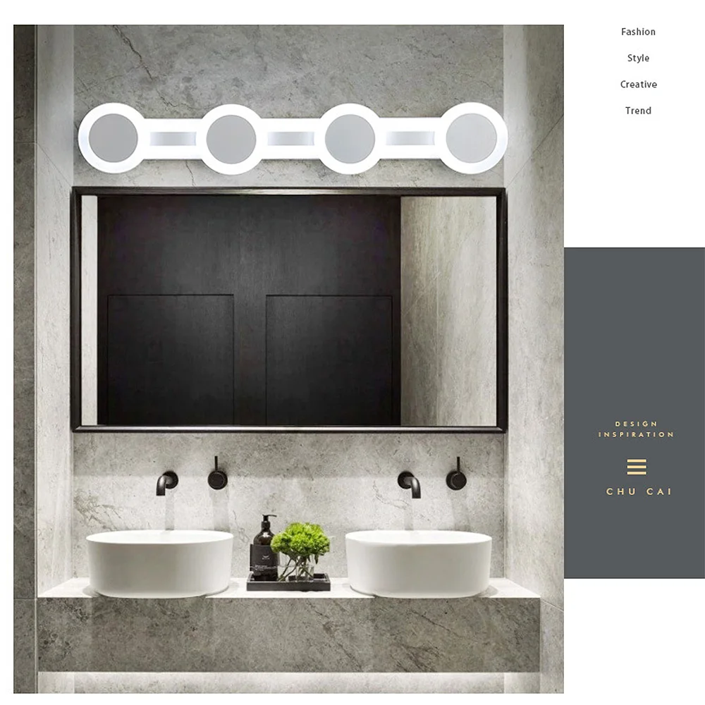 

head lights Hotel rooms simple modern Nordic led mirror headlights ultra-thin aisle lights bar bathroom led mirror headlights