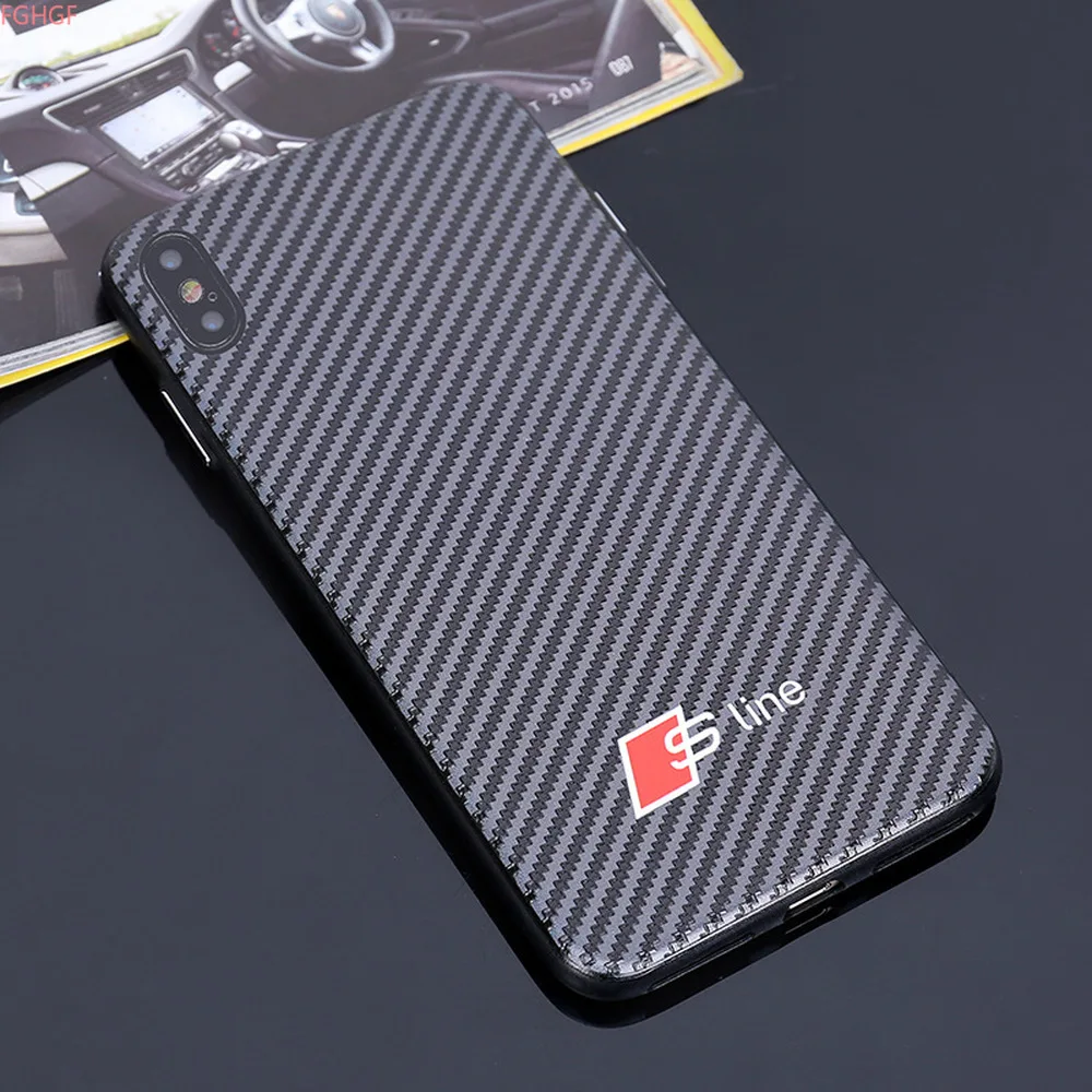Хит продаж чехол из углеродного волокна для iphone 6 plus 7 7plus 8 8plus X XR XS Max роскошный