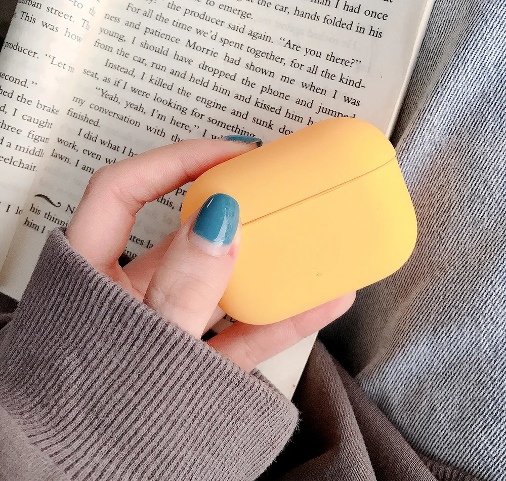 Простой защитный чехол AirPods Pro чехол тонкий силиконовый для Apple тонкий светильник ощущение комфорта гарнитура корпус