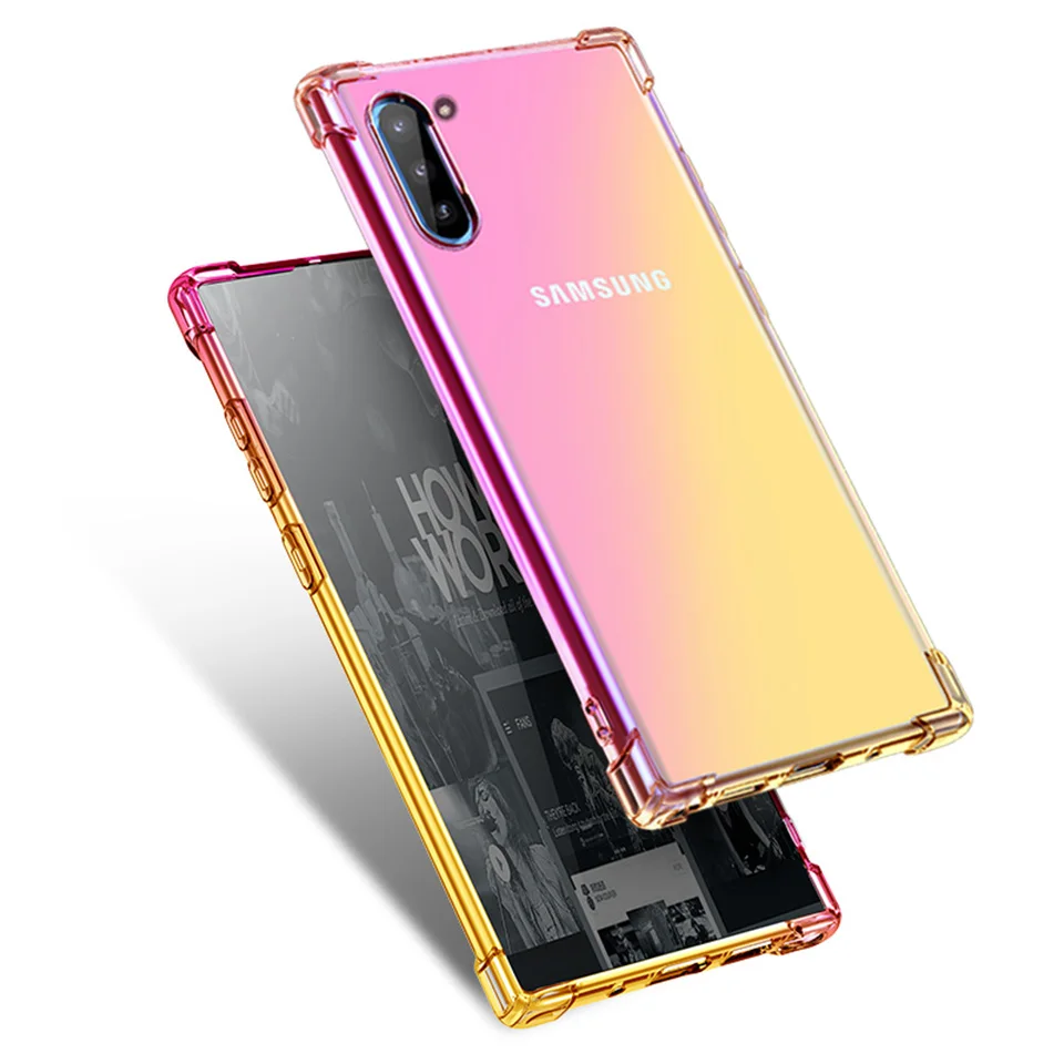 Роскошный прозрачный градиентный мягкий чехол для Samsung Galaxy J8 J7 J730 J6 J5 J4 J3 J2 Plus Prime