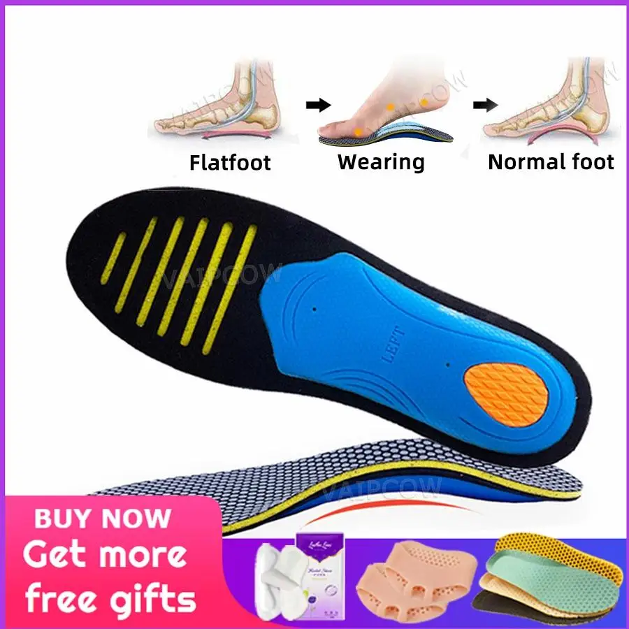 Men/'s Women/'s Plantar Fasciitis Orthotic Shoes Inserts Arch Support Insoles Pads