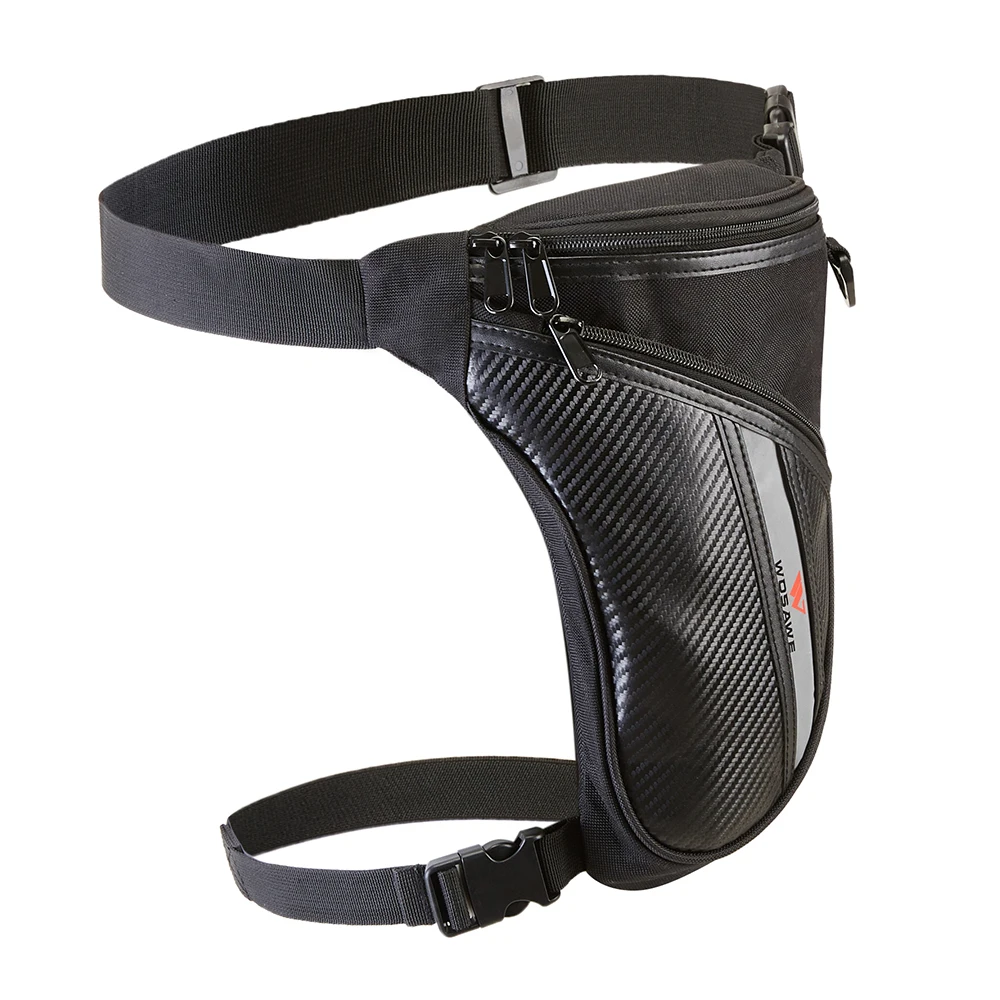 

WOSAWE Motorcycle Leg Bag Waterproof Oxford Waist Drop Thigh Hip Bum Belt Fanny Pack Rider Outdoor sacoche moto Waist Pocket