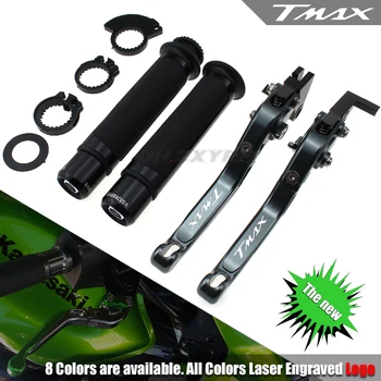 

Motorcycle CNC Adjustable Folding Brake Clutch Levers Handlebar Hand Grips For Yamaha TMAX 500 TMAX500 T-MAX 500 2001-2007