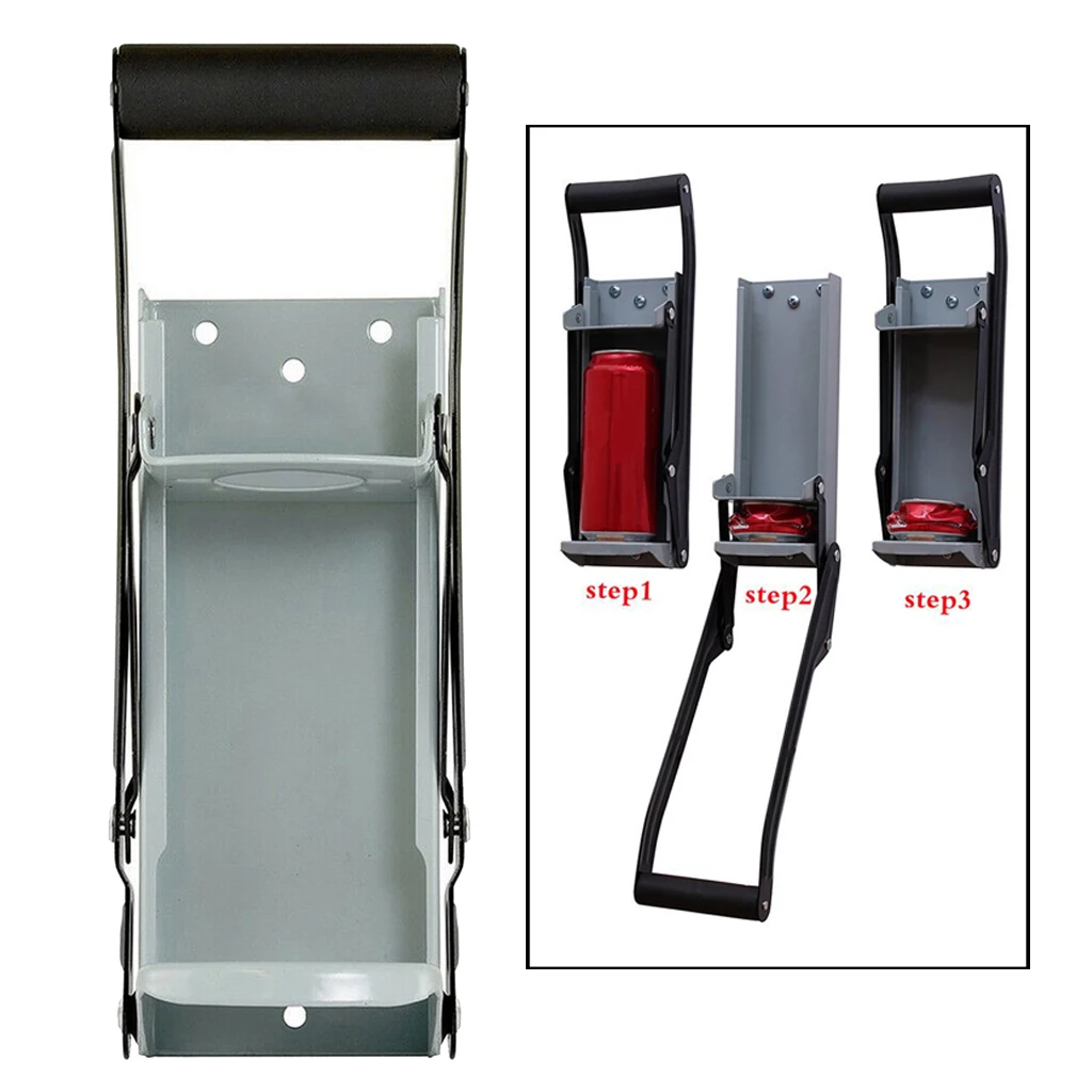12oz. Aluminum Can Crusher & Bottle Opener Soda Can Compactor Wall Mounted