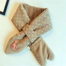 Qiu dong сезон хлопок и шерсть точка крест хан издание утолщение детей теплый воротник шарфа воротник для мужчин и женщин baby boom SY658