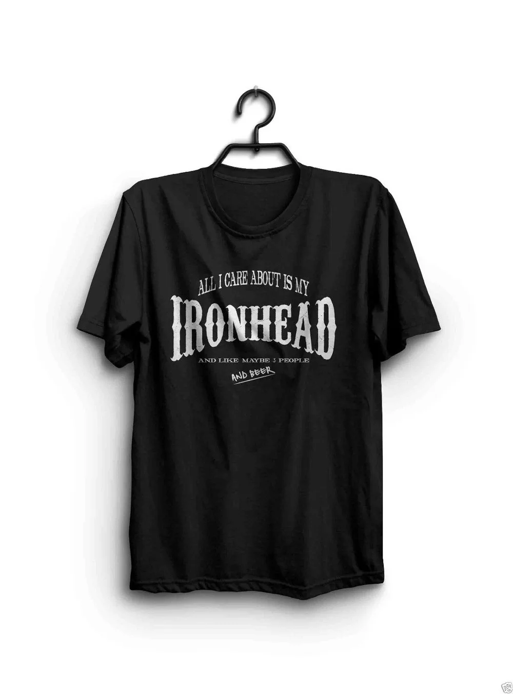 2019 новейшая мода все о чем я заботился это My Ironhead-Ironhead Sportster рубашка-байкер-Funny100%