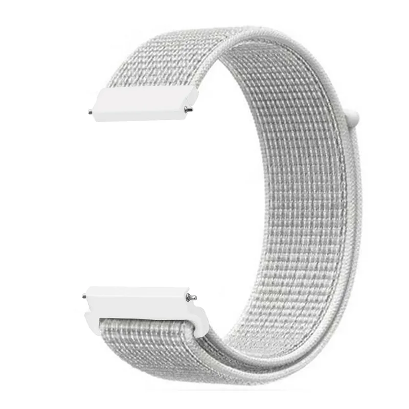Summit White Нейлоновый спортивный ремешок для часов Huami Amazfit Bip на липучке для Amazfit GTR 47 мм 42 мм Amazfit GTS Ремешки для наручных часов 20 22 мм - Цвет ремешка: Summit White
