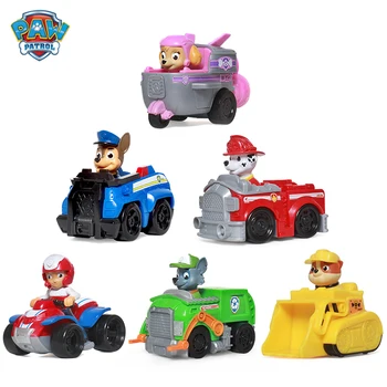 

Paw Patrol Birthday lot juguetes Dog Back Car psi patrol puppy patrol Action Figure patrulha canina Plastics Toy Anime Kids gift
