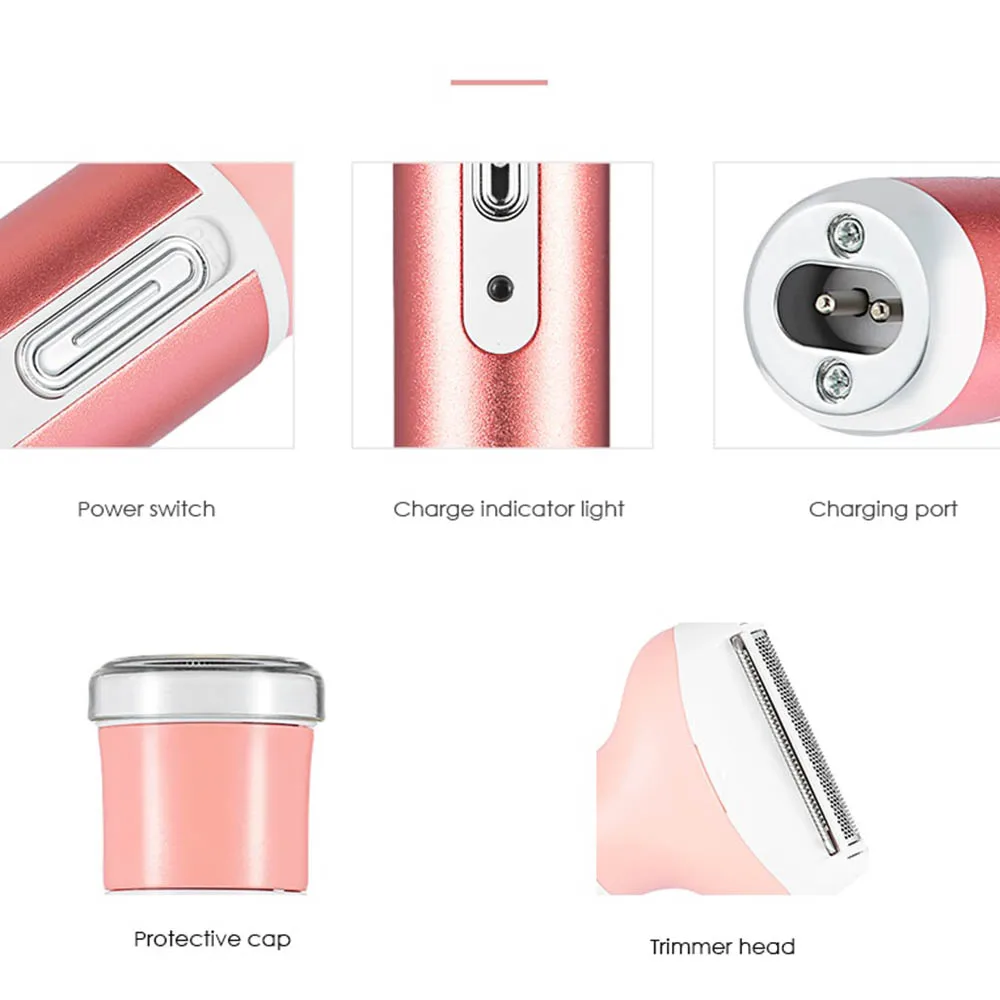 USB Charging Electric Shaver for Men Reciprocating Blade Razor Washable Beard Trimmer ear face eyebrow nose hair Shaving Machine