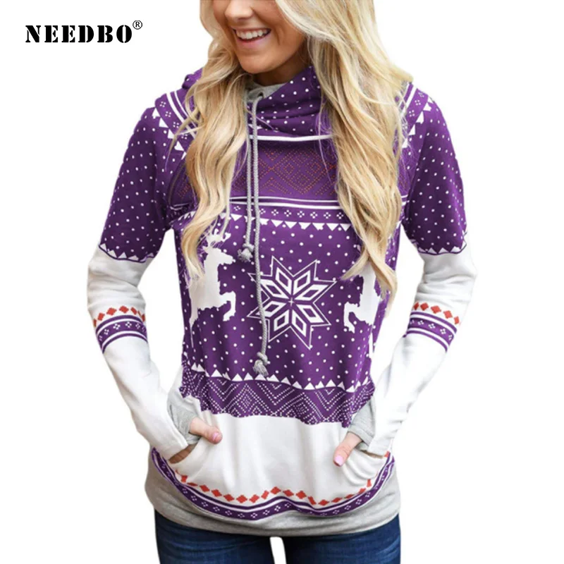Hoodies Women Sweatshirts Long Sleeve Hoodies and Sweatshirts Women Autumn Sweatshirt Woman Christmas Oversized Hoodie Outwear