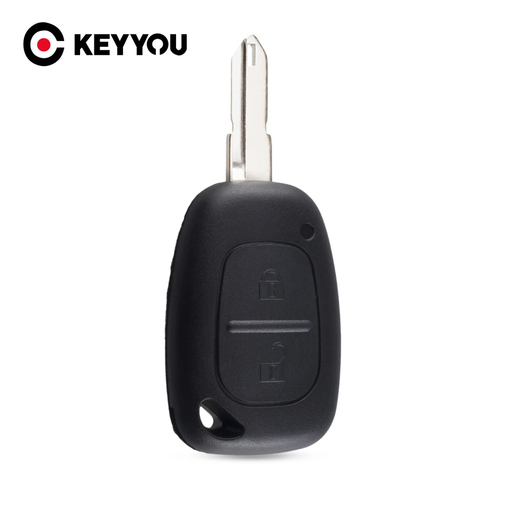 KEYYOU 10 шт./лот 2 кнопочный пульт дистанционного управления корпус ключа без