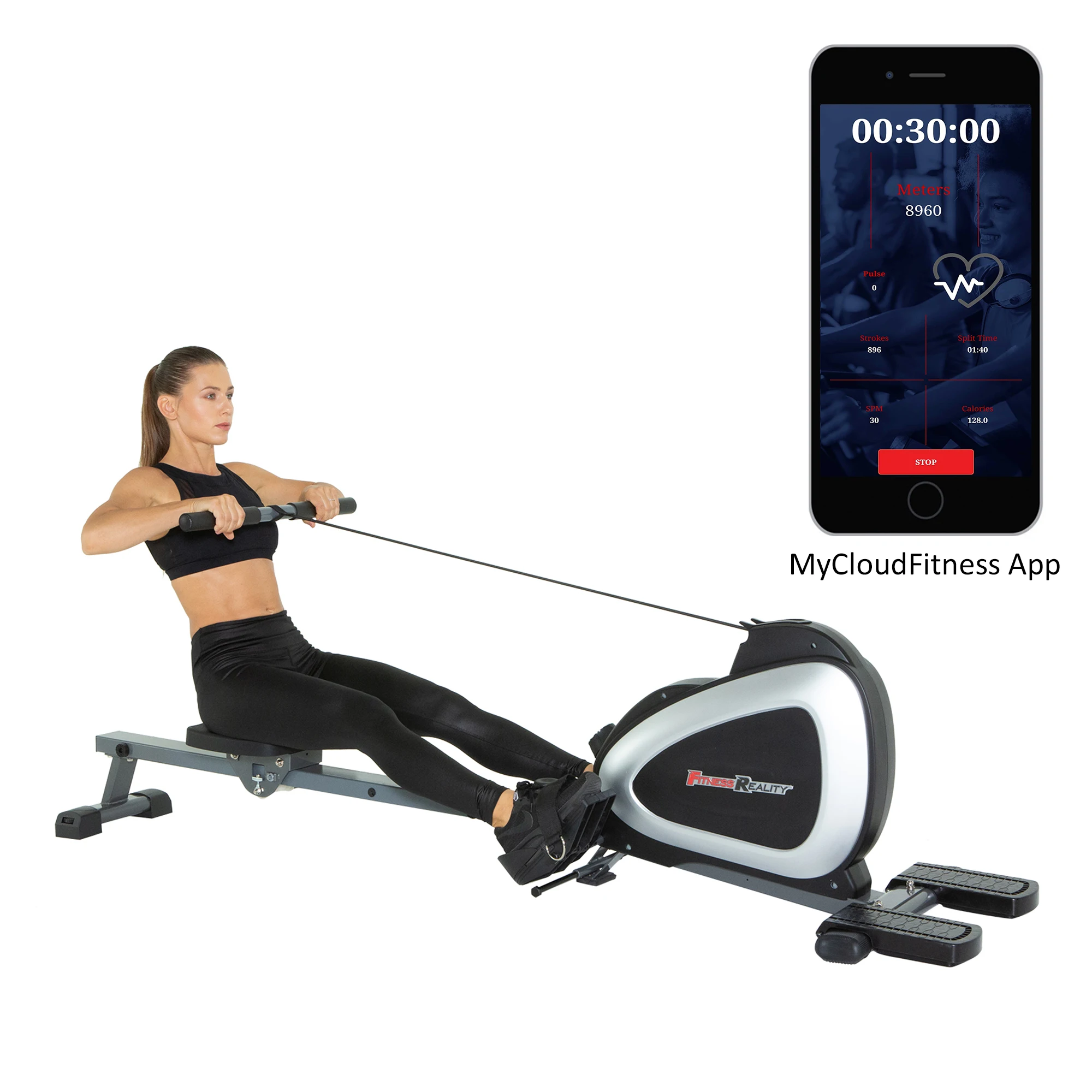 Fitness Werkelijkheid 1000 Plus Bluetooth Magnetische Roeier Roeimachine Met Uitgebreide Optionele Full Oefeningen En Gratis App|Rij - AliExpress