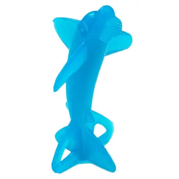 

Baby Teether Full Silicone Dolphin Molding Toothbrush Infants Molars Solid Teeth Children Kids Products