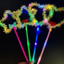 

Love Heart Five-pointed Star LED Light Flashing Fairy Wand Glow Stick Kids Toy