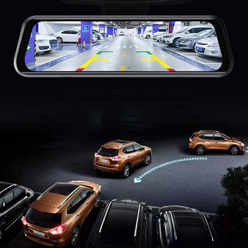 Автомобильный видеорегистратор Камера 4G ADAS Автомобильный видеорегистратор Android поток медиа зеркало заднего вида FHD 1080P WiFi 10 дюймов gps видео рекордер