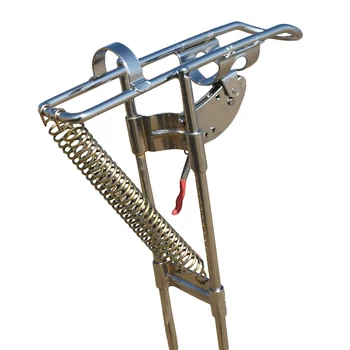 

High Strength Steel Automatic Fishing Rod Mount Spring Fishing Pole Holder With Pulley