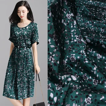

108cm * 50cm Thickness 19 M Mixia Digital Spray / Painting Printed Stretch Satin Silk Fabric Handmade Shirt DIY Silk Fabrics