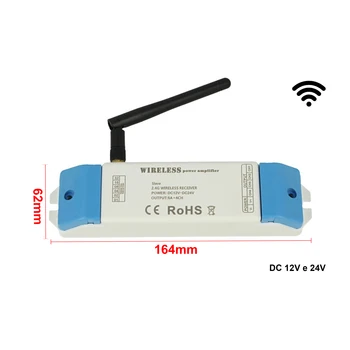 

LEDLUX CL0244 2.4G Wireless Slave PWM signal amplifier 4 channels RGBW 12V 24V AP244 5 AX4
