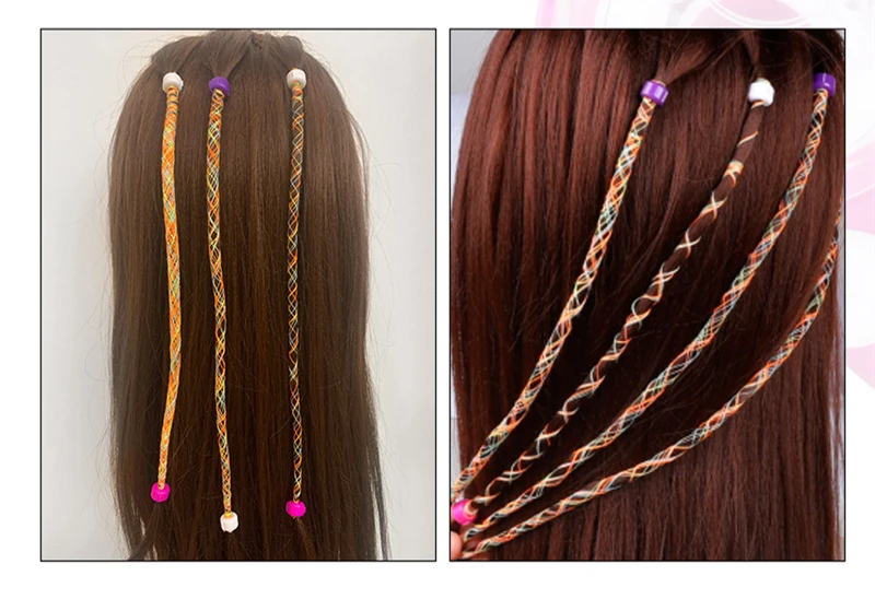 Girl's Hair DIY Accessories Magic Weaver Braider Electric Braids Machine Kids Education Hand Made Pretend Play Beauty Kit Toys (8)