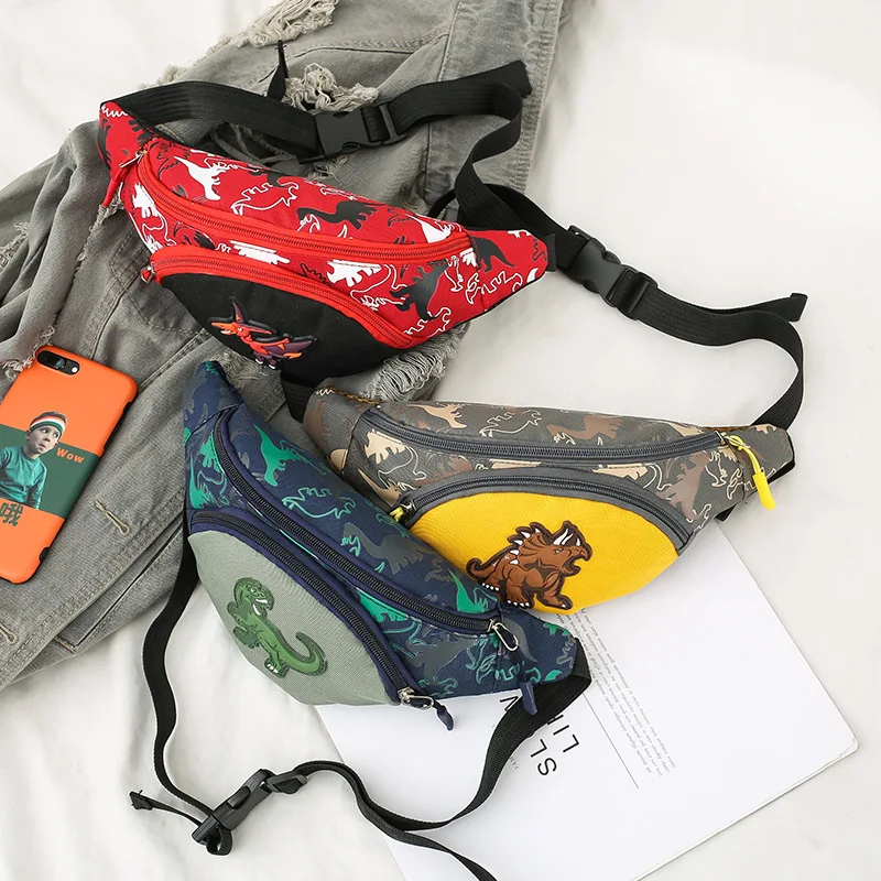 

Children Chest Bag Men And Women Child-Style Kindergarten Shoulder Bag Lightening Bag Dinosaur Shoulder Bag Outdoor Fashion Bag