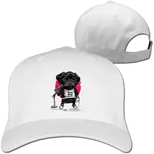 Бейсбольная кепка в стиле хип-хоп унисекс с изображением поющего щенка, винтажные регулируемые шляпы