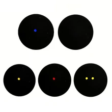 2 шт./партия, мячи для сквоша, синие, красные, желтые, низкоскоростные спортивные резиновые шарики, черные для профессионального игрока, тренировка 4 мм