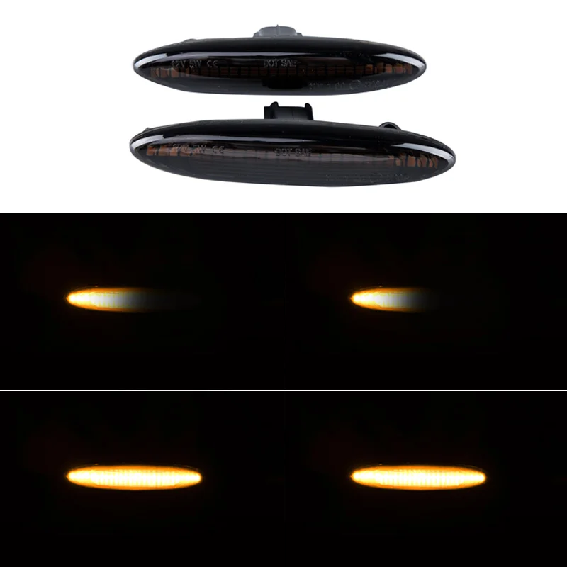 

LED Side Marker Lights Flowing Water Turn Signal Indicator Lamps Blinker For Lexus IS250 IS350 SC430 For Highlander Soarer