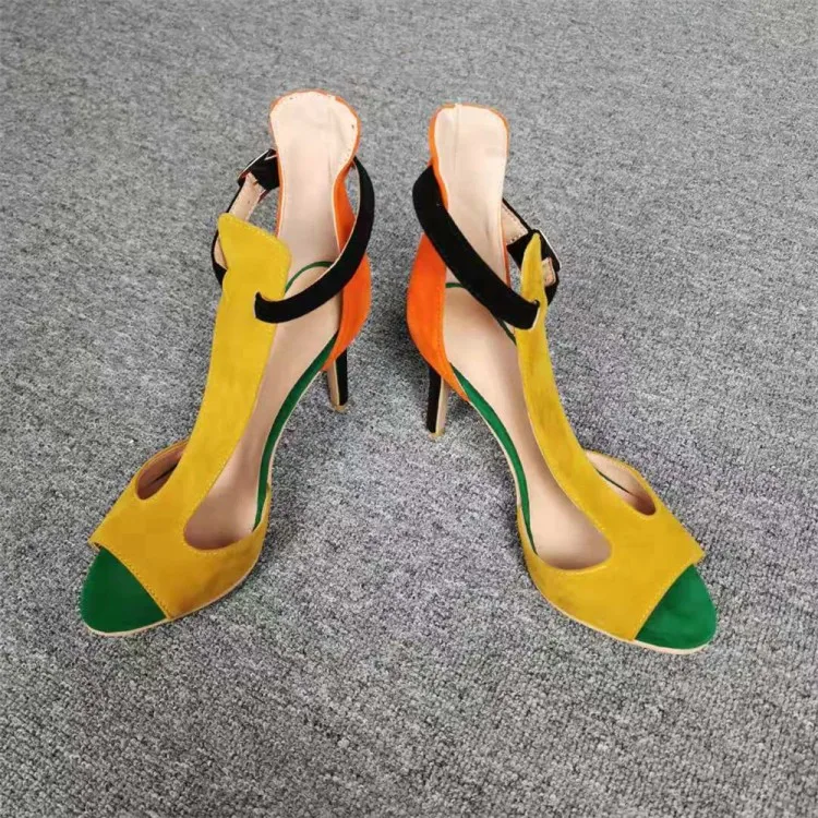 yellow party shoes