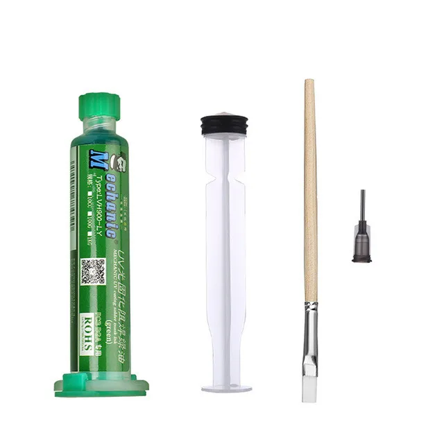 best welding rod for beginners 10ML Green Oil UV Solder Mask BGA PCB Paint Prevent Corrosive Arcing Soldering Paste Flux Inks Soft Nylon Brush 9 LED Light huntsman welding hood Welding & Soldering Supplies