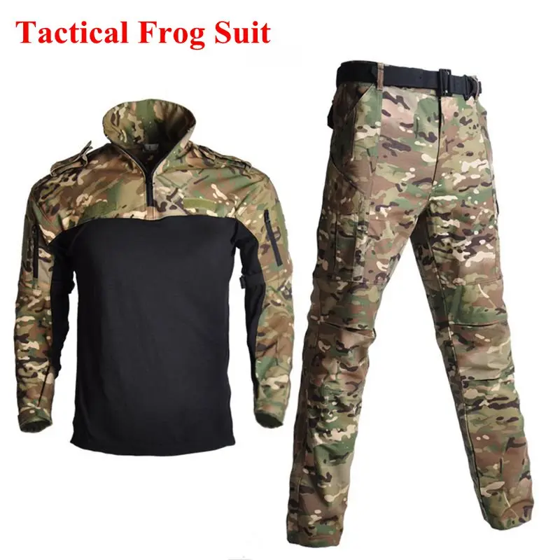 US Military Army Training Uniform Camouflage Frog Suit Tactical FG Long-sleeved Frog Suit Outdoor Hunting Clothes Ghillie Suit US Military Army Training Uniform Camouflage Frog Suit Tactical FG Long-sleeved Frog Suit Outdoor Hunting Clothes Ghillie Suit