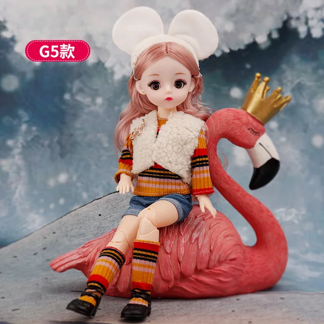 Winking 30 cm Doll Toys Princess Dress Up 4D Real Eyes 23 Joints 6 Points Baby Girl Toy Birthday Gift for Girls Play House Doll 8