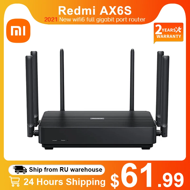 Xiaomi Mijia Redmi Router AX6S 3-Gigabit Wireless Rate 4x4 MU-MIMO 3200M Gigabit Speed Internet | Компьютеры и офис