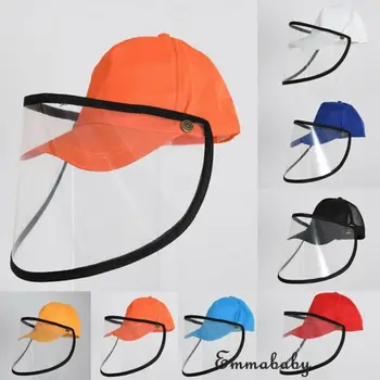 

2020 New Anti-spitting Protective Visors Hat Dustproof Cover Cap Adjustable Fisherman Protective Hats With Face Mask Anti Splash